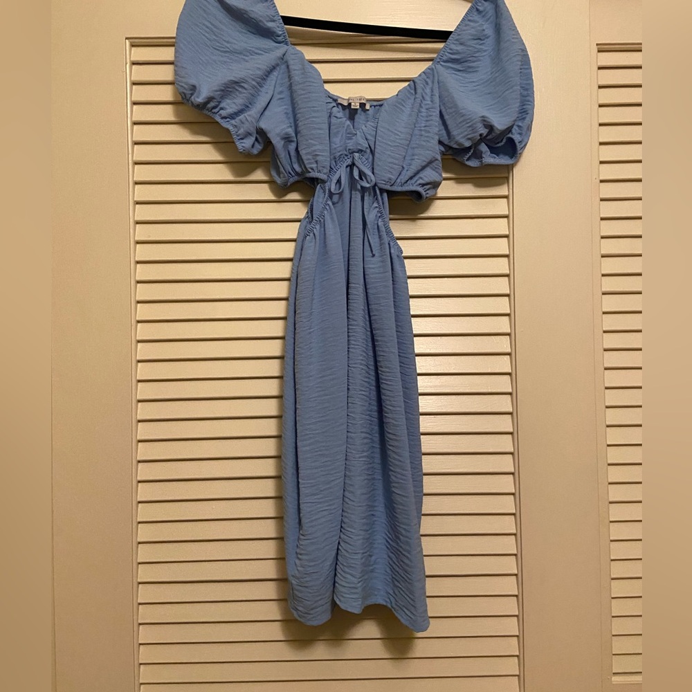 Love Tree Light Blue Off the Shoulder Summer Dress
